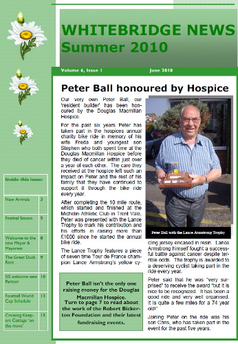Newsletter front page